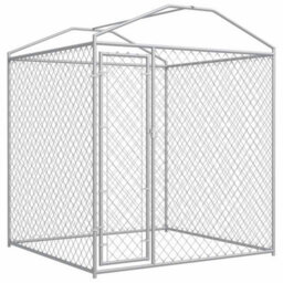 Berkfield Versatile Outdoor Dog Kennel With Canopy Top 193X193X225 Cm - thumbnail 1