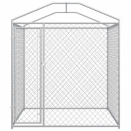 Berkfield Versatile Outdoor Dog Kennel With Canopy Top 193X193X225 Cm - thumbnail 3
