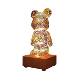 Led 3D Bear Night Light Usb 8 Colors For Kids Room Decoration - thumbnail 5