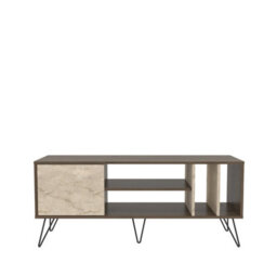 Decorotika Mistico Tv Stand Tv Unit For Tvs Up To 55 Inches Walnut Travertine - thumbnail 4