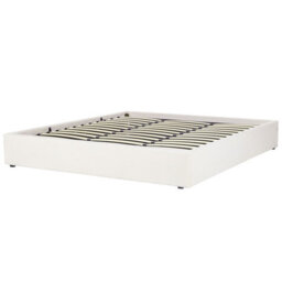 Beliani Ottoman Bed Without Headboard Boucle Dinan 180 X 200 Cm (Eu Super King) Off-White - thumbnail 5