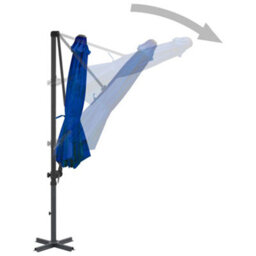 Walplus Cantilever Garden Parasol With Aluminium Pole Azure Blue 300 Cm - thumbnail 4
