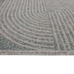 Loomed Silver Indoor Outdoor Washable Weather Resistant Rug 80Cm X 150Cm - thumbnail 2
