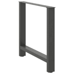 Berkfield Dining Table Legs Anthracite 2 Pcs 70X(72-73) Cm Steel - thumbnail 4