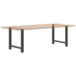 Berkfield Dining Table Legs Anthracite 2 Pcs 70X(72-73) Cm Steel - thumbnail 8