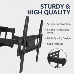 SECURICAM Flat Tv Wall Bracket For 60-150 Inch Screens, Heavy Duty Wall Mount, Holds Up To 120 Kg, Max Vesa 900X600 mm - thumbnail 5