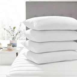 Casabella Pillows 4 Pack Goose Feather & Down Pillows, Prime Quality Neck & Back Support 100% Cotton Shell Medium Firmness 48X74Cm - thumbnail 1