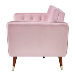 Bravich Victoria Sofa Bed 3 Seater Velvet Click Clack - Rose Pink - thumbnail 9
