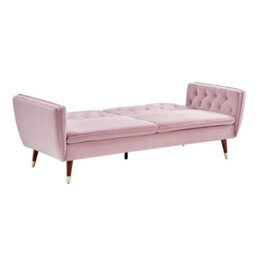 Bravich Victoria Sofa Bed 3 Seater Velvet Click Clack - Rose Pink - thumbnail 6