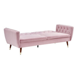 Bravich Victoria Sofa Bed 3 Seater Velvet Click Clack - Rose Pink - thumbnail 7