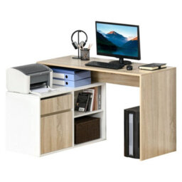 L-Shaped Corner Computer Desk Study Table Pc Work - thumbnail 1