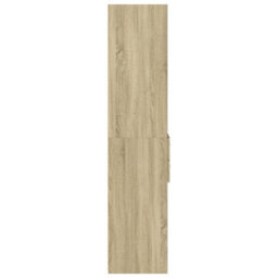 Berkfield Highboard Sonoma Oak 50X42.5X185 Cm Engineered Wood - thumbnail 5
