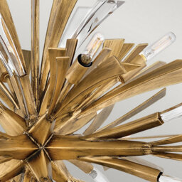 Luminosa Lighting Elstead Hinkley Fredrick Ramond Vida 13 Light Wide Pendant Burnished Gold - thumbnail 4