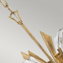 Luminosa Lighting Elstead Hinkley Fredrick Ramond Vida 13 Light Wide Pendant Burnished Gold - thumbnail 5
