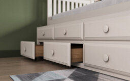 Flair Montana Captain's Wooden Guest Bed - White - thumbnail 2