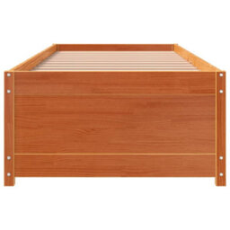Berkfield Day Bed Wax Brown 90X200 Cm Solid Wood Pine - thumbnail 4
