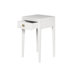 Wyld Haus Moscow White Wood-Grain 1-Drawer Bedside Table Matt Finish - thumbnail 5