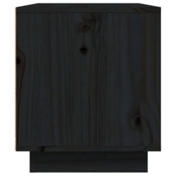 Berkfield Sturdy Tv Cabinet Black 80X35X40.5 Cm Solid Wood Pine - thumbnail 6