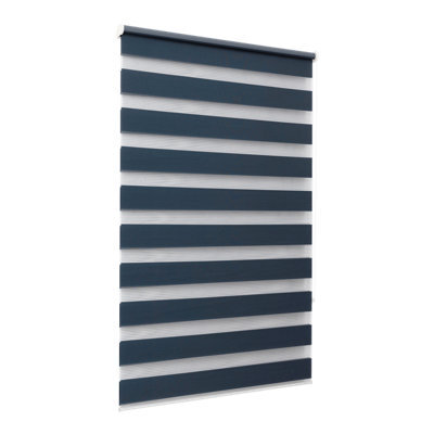 GoodHome Elin Corded Blue Storm Day & Night Roller Blind (W)90Cm (L)180Cm - image 1