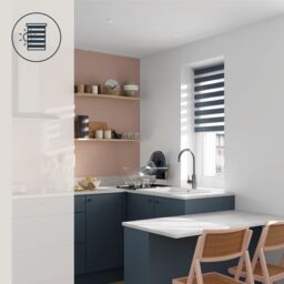 GoodHome Elin Corded Blue Storm Day & Night Roller Blind (W)90Cm (L)180Cm - thumbnail 8