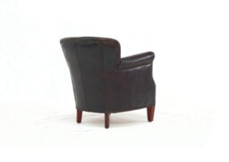 Professor Armchair Vintage Distressed T Brown Real Leather - thumbnail 7
