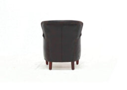 Professor Armchair Vintage Distressed T Brown Real Leather - thumbnail 6