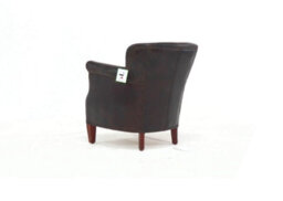 Professor Armchair Vintage Distressed T Brown Real Leather - thumbnail 5