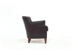 Professor Armchair Vintage Distressed T Brown Real Leather - thumbnail 8
