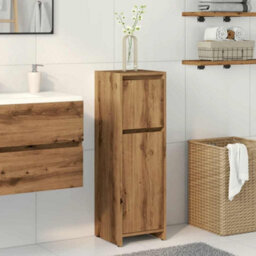 Berkfield Bathroom Cabinet Artisan Oak 30X30X95 Cm Engineered Wood - thumbnail 3