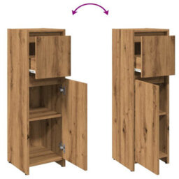 Berkfield Bathroom Cabinet Artisan Oak 30X30X95 Cm Engineered Wood - thumbnail 8