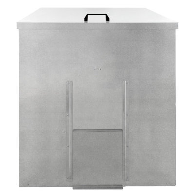MonsterShop Galvanised Steel Coal Storage Bunker - 350Kg - image 1