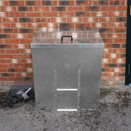 MonsterShop Galvanised Steel Coal Storage Bunker - 350Kg - thumbnail 5
