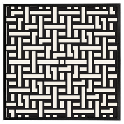 "Andrew Lee Woven Pattern (Picutre Frame) / 20X20"" / Brown" - image 1