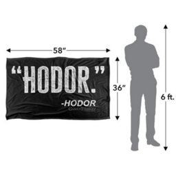Game Of Thrones Hodor Blanket Multicoloured (147Cm X 91Cm) - thumbnail 3