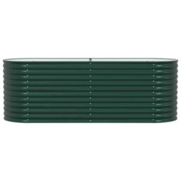 Berkfield Garden Raised Bed Green 240 X 80 X 81 Cm Steel - thumbnail 6