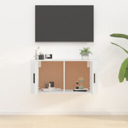 Berkfield Wall Mounted Tv Cabinet White 80X34.5X40 Cm - thumbnail 3