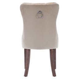 Abrihome Modern Set Of 6 Upholstered Velvet Dining Chairs, Button Tufted Kitchen Lounge Chairs With Solid Wood Legs, For Dining Room, Beige - thumbnail 9