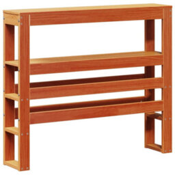 Berkfield Bed Frame With Headboard Wax Brown 75X190 Cm Small Single Solid Wood Pine - thumbnail 6