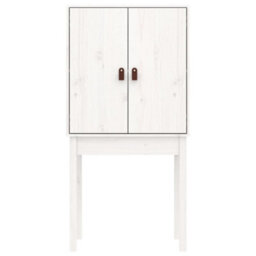 Berkfield Highboard White 60X40X120 Cm Solid Wood Pine - thumbnail 6