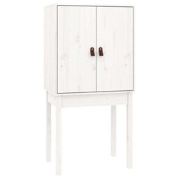 Berkfield Highboard White 60X40X120 Cm Solid Wood Pine - thumbnail 5