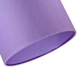 Happy Homewares Modern Designer Lavender Oil Textured Linen Fabric Circular Lamp Shade - thumbnail 5