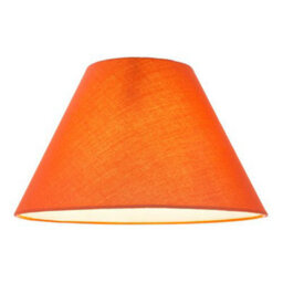 Happy Homewares 12 Vibrant Orange Cotton Coolie Lampshade Suitable For Table Lamp Or Pendant - thumbnail 2