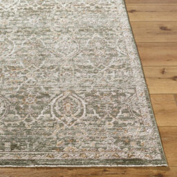 Livabliss Galey Alix Myrtle Avenue-Vintage Brown Green Grey Traditional Boho Fringe Living Dining Bedroom Rug 140 X 200 Cm Easy Care - thumbnail 5