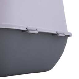 Thehotsale Grey Large Enclosed Cat Litter Box Litter Tray With Disinfection Light Scoop - thumbnail 7