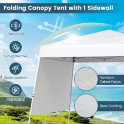 Gainoom 300 X 300 Cm Pop Up Canopy Tent White Foldable Outdoor Patio Shelter Gazebo - thumbnail 6