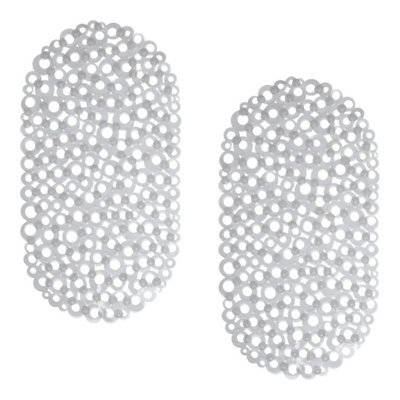 Showerdrape Otto Clear Anti Slip Pvc Bath Mat 69Cm X 36Cm 2 Set - image 1