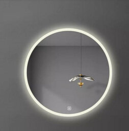 Biznest Round Bathroom Led Mirror Lights Illuminated Demister Pad Antifog Touch Design 1 (40X40Cm) - thumbnail 2