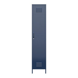 Dorel Home Bradford Single Metal Storage Cabinet Navy