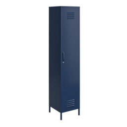 Dorel Home Bradford Single Metal Storage Cabinet Navy - thumbnail 5