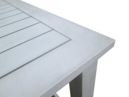 Charles Bentley Fsc Acacia White Washed Wooden Bench Dining Set - 4-6 Seater Set - thumbnail 6